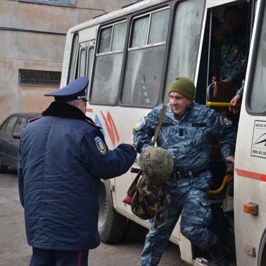 Из зоны АТО вернулись 40 бойцов батальона “Львов”