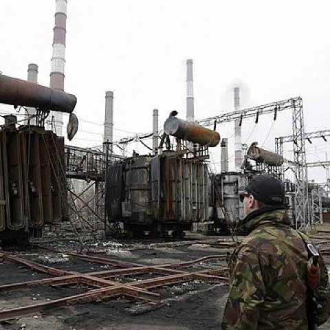 Боевики обстреляли Луганскую ТЭС с “Градов”