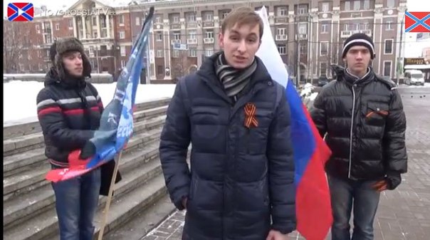 Луганский студент грозит повесить флаг «Новороссии» во Львове (ВИДЕО)