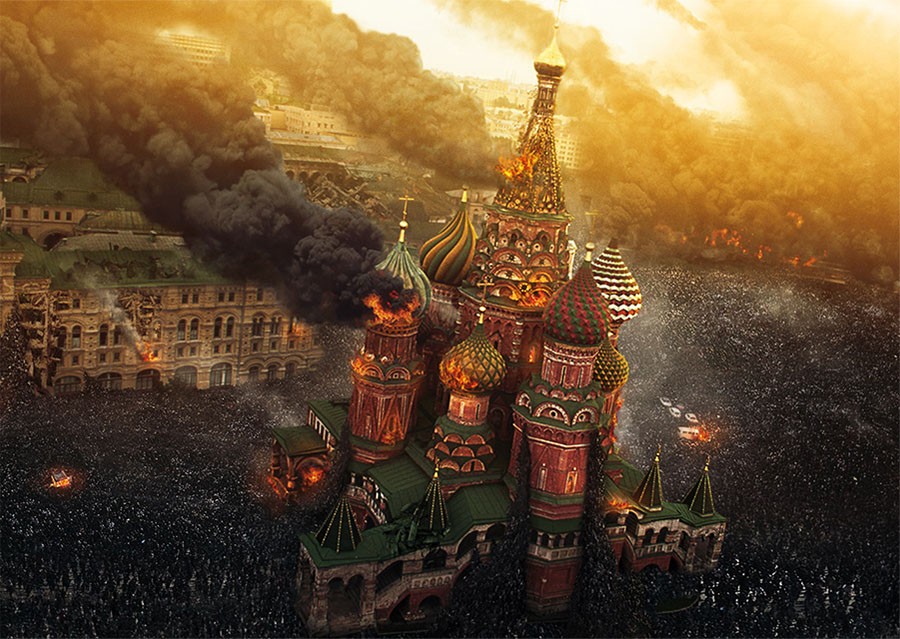 Російський художник намалював апокаліпсис у Москві (ФОТО)
