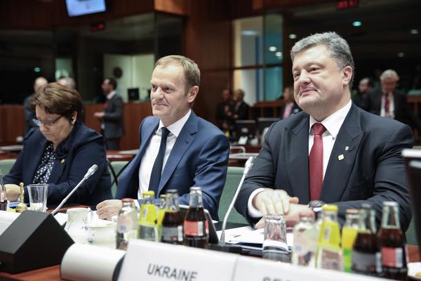 Президент Украины Петр Порошенко выступил на заседании Совета Европейского союза.