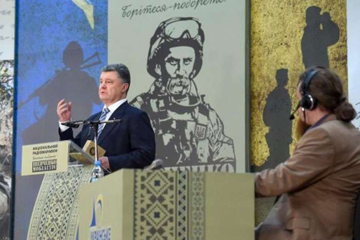 Петро Порошенко в прямому ефірі процитував «Молитву» Тараса Шевченка (ВІДЕО)