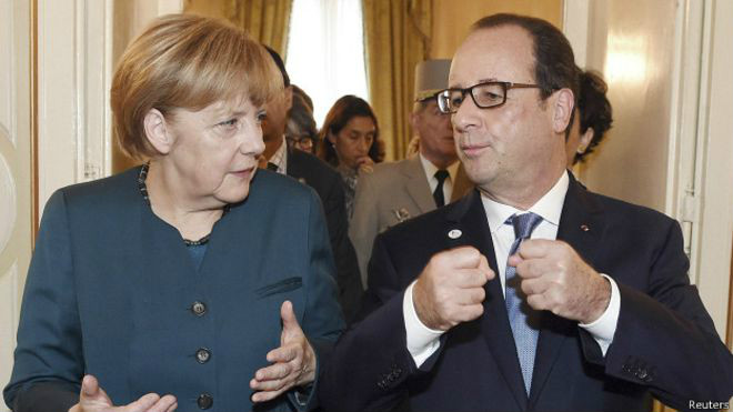 Туск, Меркель і Олланд домовилися продовжити санкції проти РФ до кінця року – Reuters
