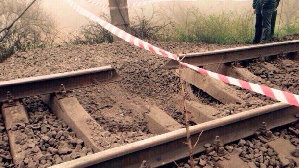 На Одещині вибухнула залізниця під час руху поїзда