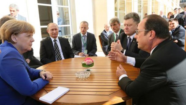 Переговоры лидеров “нормандской четверки”: Путину весело (Фото)