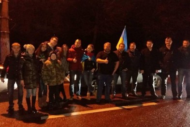 Львовские водители в честь второй годовщины Евромайдана организовали автопробег (ФОТО)