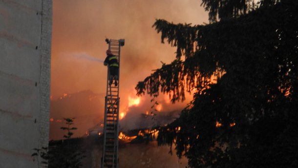 Масштабна пожежа сталася на Львівщині (ВІДЕО)