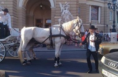 У центрі Одеси двоє дівчат пустили галопом коней через натовп