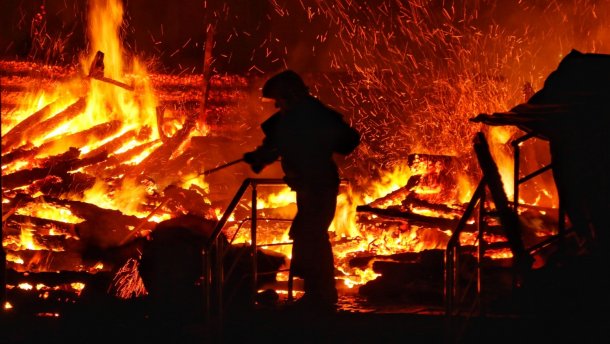 На Одещині сталася масштабна пожежа на базі відпочинку