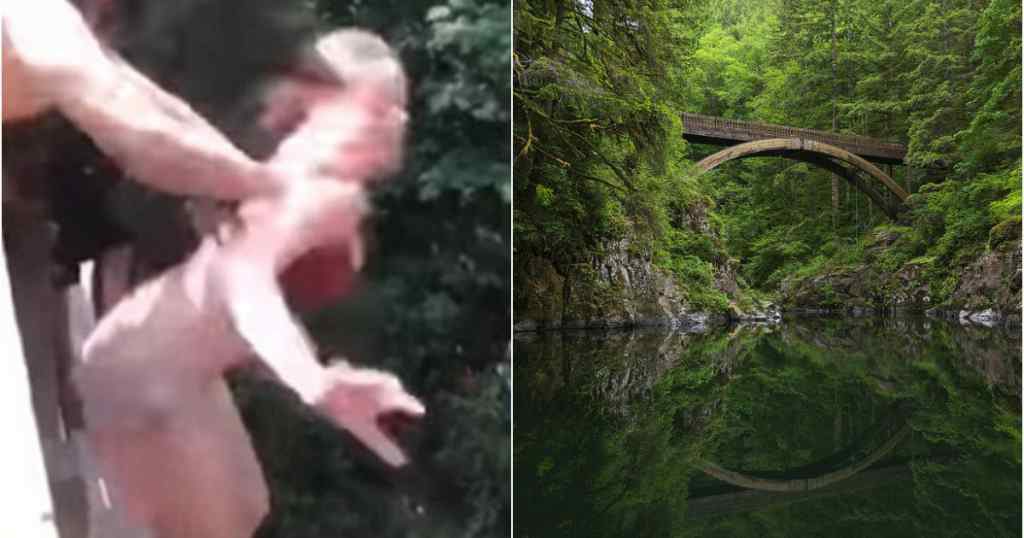 Кинешь в речку не. Прыжок с моста в реку. Девушка прыгает в воду с моста. Мост на воде.