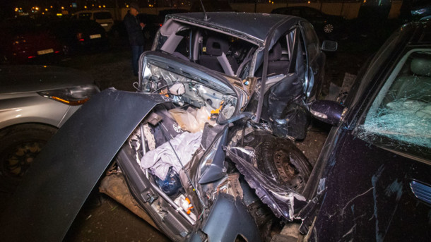 “Дивом залишився живий”: У столиці п’яний водій протаранив сім автомобілів, деякі вщент