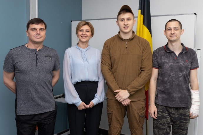 Зворушливий вчинок: дружина Зеленського відвідала в Брюсселі українських військових