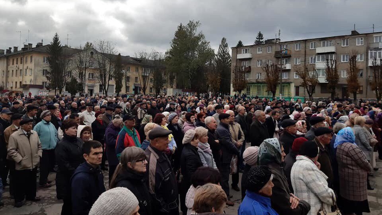 Масштабний мітинг у Львівський області. Проти чого протестують люди