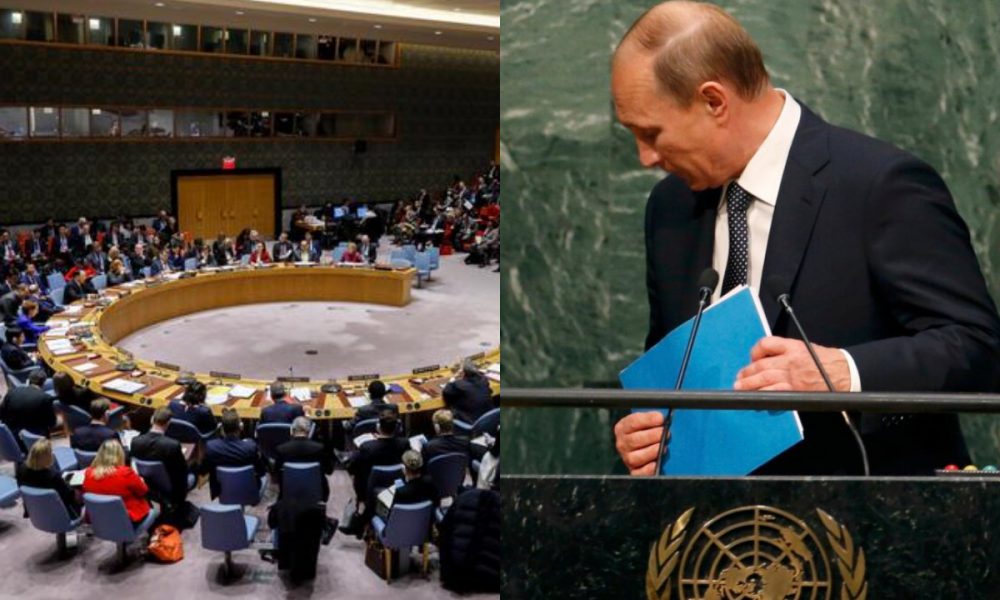 Налетіли на Путіна! На засіданні ООН – ультиматум Кремлю: забирайтесь геть. Жостко послали – давно пора!