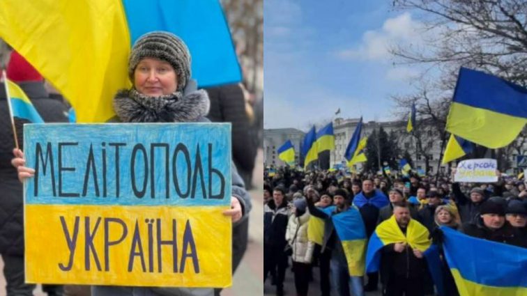 Героїчний спротив українського народу – путін шокований! Протести в  Бердянську, Мелітополі та Херсоні!