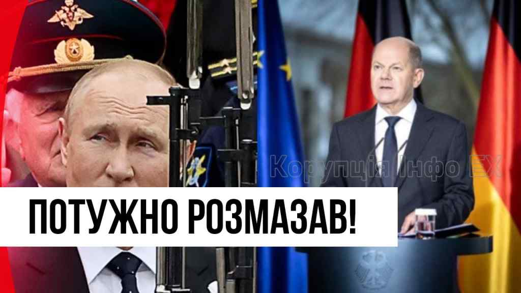 Шольц сам не свій! Одразу після параду “побєдобєсія” – врізав Путіну: дав диктатору “в око”!Розмазав