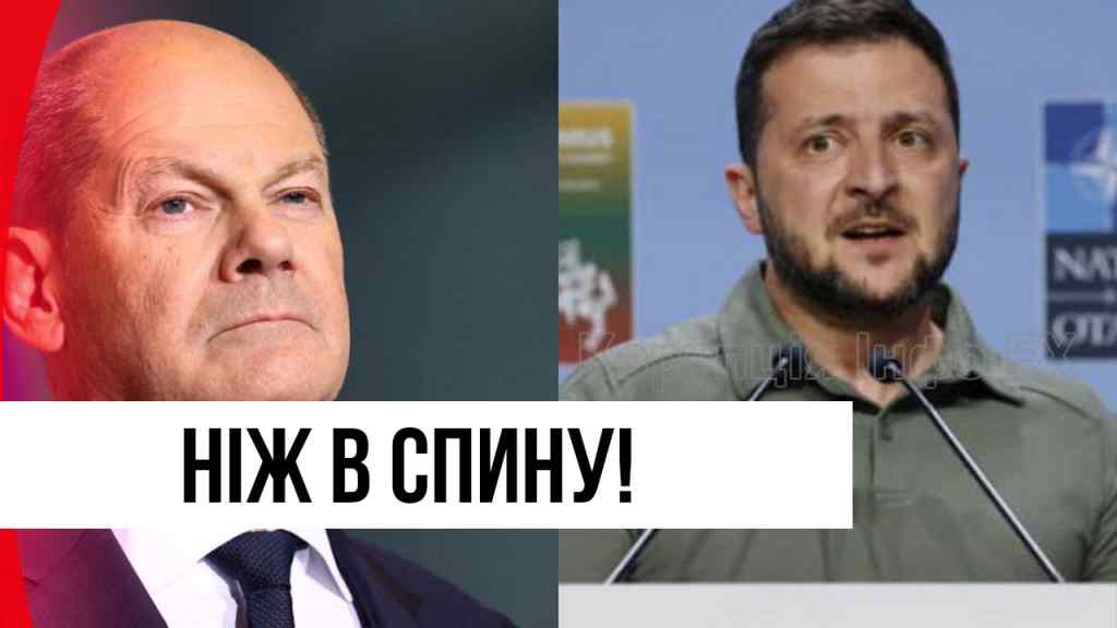 Та як вони посміли? Шольц знову за старе: пішов проти України? Ніж в спину від Німеччини!