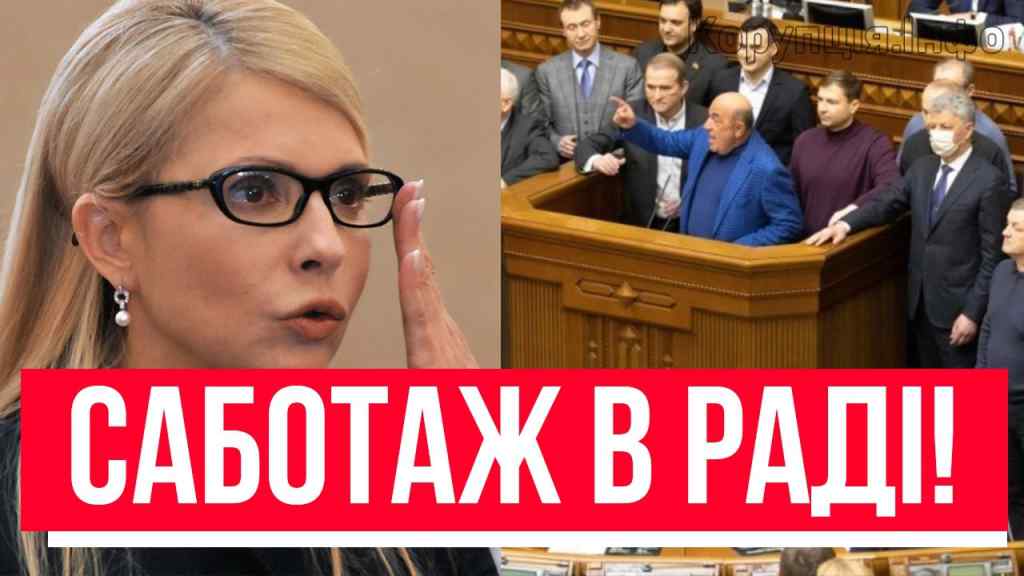 За наказом Тимошенко! Саботаж в Раді – там переворот: грудьми за ОПЗЖ! “Батьківщина” здуріла!